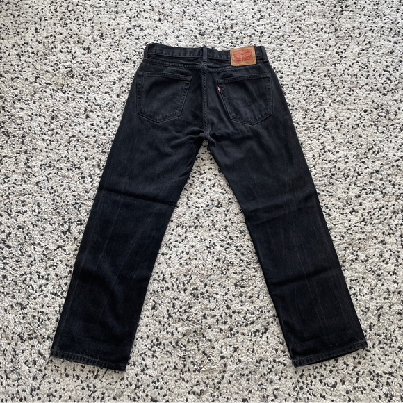 Levi’s 505 Black Jeans 33x30 - Picture 5 of 6